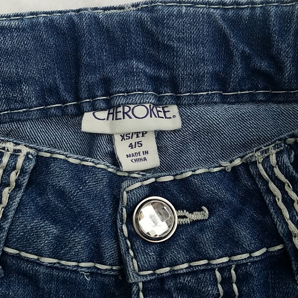 Cherokee jean shorts size 4/5 - Picture 3 of 4